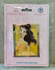 Disney PALM Royal Stamp Belle Beauty and the Beast Enamel Pin LE 400 NEW picture