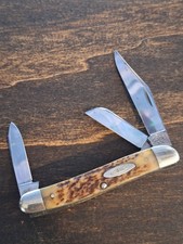 Antique Case XX 53087 Stockman Stag Pocket Knife Made In USA 1940-64 picture