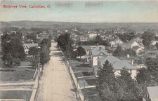 E87/ Carrollton Ohio Postcard Carroll County 1910 Birdseye View Homes 1 picture