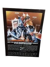 1982 Vintage Motorcraft Spark Plug Oil Ad Ford Auto Parts Refund Promo Print picture