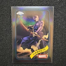 2025 Topps Chrome Marvel Hawkeye Black Refractor /10 picture