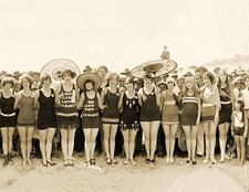 1925 Bathing Beauty Contest, Long Beach, CA Old Photo 8.5