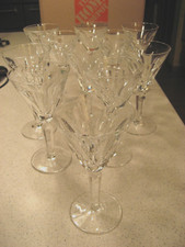 Vtg Lot of 11 Waterford Sheila Lead Crystal Claret Wine Glasses About 6.5