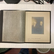 Antique Vintage 1901 Portrait Of Husband And Wife. picture