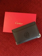 Cartier Promotional Gift Black Leather Cardholder New Boxed picture