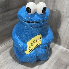 Vintage 1981 Handmade Cookie Monster Cookie Jar 12