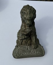 1920’s Antique Franklin Lion Hood Ornament Aura Vincit Franklin Auto New York picture