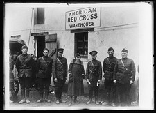 Toul France 1918 American Red Cross Warehouse J.D. Glover Group Photo picture