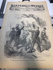 Antique Copy Of Harper’s Weekly September 1861 Rare In Excellent Condition picture