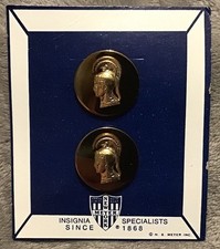 US Army Women's Army Corps WAC Enlisted Collar Insignia Pin Device Pair Obsolete picture