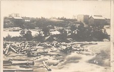 G9/ Minneapolis Minnesota RPPC Postcard c1910 Mill District Lumber 6 picture