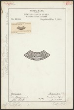 Photo:Charles Edwin Ogden Arnold's Jet Black Writing Ink Trademark 1893 picture