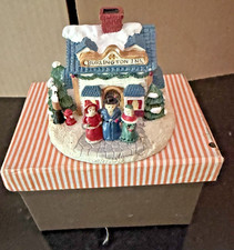 Crystal Falls Village Burlington Inn 1993 Christmas Village House w/ Box picture