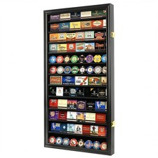 Matchbook Display Case Cabinet - Holds 117 with UV Protection (Black Finish) picture