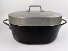 Magnalite GHC USA 12 inch Oval Dutch Oven Roaster With Lid  Anodized  picture