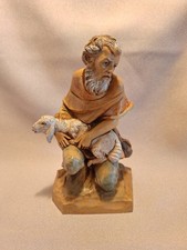 1986 Fontanini Figurine-Shepherd Jeremiah holding lamb #321 - 7.5
