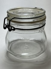 Vintage Ermetico Canning Jar Made in Italy 1/2 Liter picture