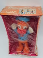 Disney Donald Duck Rare 1973 Bendy Foam Rubber Toy Collectible NOS IN ORIG BOX picture