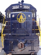 B&O EMD GP40 3684 B&O Railroad Museum, Baltimore MD 2012 8 x 10 Photo picture