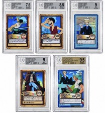 One Piece Carddass Hyper Battle 1999 BGS Lot LuffyC01 Zoro Sanji Mihawk 