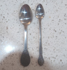 Towle Stainless Steel Cartoon Handle Collectible Spoons Set of 2, Korea picture