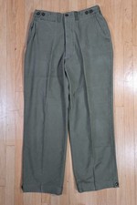 WW2 Army Combat Cotton Field Trousers Pants Fatigue. 34x32 picture