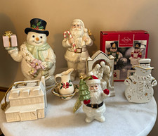 Vintage Lenox Christmas Lot - Ornaments, Figurines, Salt and Pepper Shakers picture