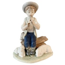NAO by LLADRO Porcelain Figurine Pastorcillo Flautista 1051 Vintage Spain 1987 picture