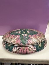 Dynasty Heygill Vintage Hand Painted Trinket Box With Lid Made In Macau picture