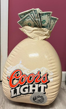 Coors Light bag of Money Beer Sign Party Promo Inflatable picture