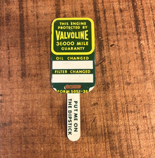 Vintage Valvoline Tin Oil Change Reminder Tag picture