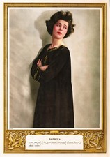 NAZIMOVA - Early Screen Actor in 1920 Colorized - 5 x 7 inch Reprint picture