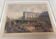 Leaden Hall Market Print - 1809 London UK Thomas Rowlandson Augustus Pugin picture