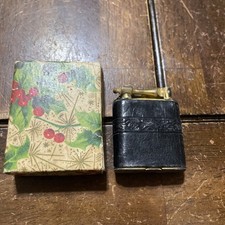 The Nasco Lighter Vintage 18 Karat Gold Plated Pocket Lighter With Box picture