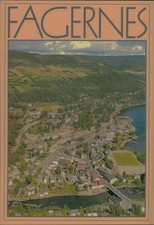 Normann Fagernes Norway Vintage Postcard Aerial Town View Unposted picture