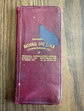 Antique 1907 1908 National Live Stock Commission Co Pocket Ledger Book picture