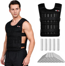 Adjustable Weighted Vest for Men Women, up to 44LB with 96 Removable Steel Plate picture