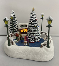 2024 Thomas Kinkade Teleflora Oh What Fun Christmas Skaters picture