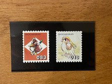 Pokemon Shogakukan Stamp Lot- Farfetch’d and Pidgeotto Rare 1990s. Mint picture