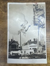 OMAHA NEBRASKA DIVING HORSE RPPC – ca. 1909 – REAL PHOTO POSTCARD – ORIGINAL AZO picture