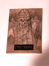 Topps Lord Of The Rings Masterpieces Sketch Card Matthew Goodmanson picture