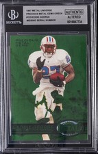 1997 METAL UNIVERSE PRECIOUS METAL GEMS GREEN EDDIE GEORGE BGS AUTHENTIC ALTERED picture