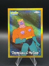 2025 Topps Chrome SpongeBob #190 Champions of the Deep Gold /50 picture