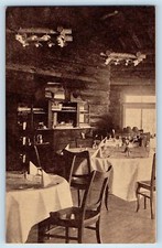 c1950 Monterey County California Postcard Grill Room Interior Pebble Beach Lodge picture