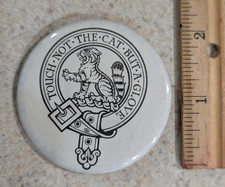 Touch Not The Cat Bot A Glove Mackintosh Scottish Clan Button Lapel Pin Crest picture