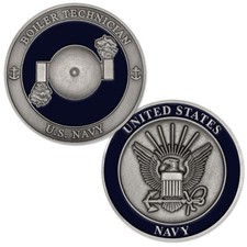NEW U.S. Navy Boiler Technician (BT) Challenge Coin. picture