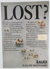 1981 Zales Jewelry Diamond Store Retro Original Print Ad 80's picture