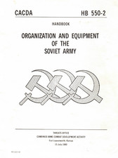138 Page CACDA HB 550-2 HANDBOOK ORGANIZATION EQUIPMENT SOVIET ARMY on Data CD picture