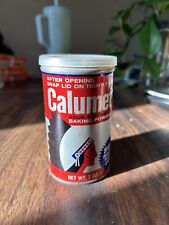 VTG CALUMET BAKING POWDER CAN TIN 7 OZ. GENERAL FOODS with LID 1974 VINTAGE picture