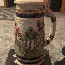 Avon Great American Football Ceramic Lidded Stein 1983 Breweriana picture